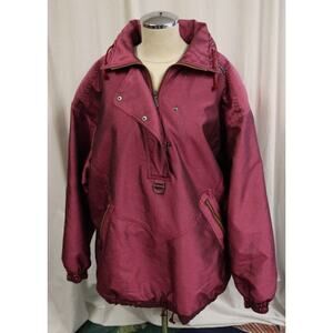 Vintage Descente Ski Snowboarding Jacket XL Purple 1/2 Zip (7)